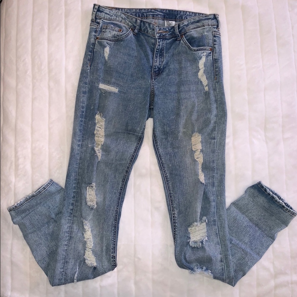 H&M Distressed Skinny Jeans